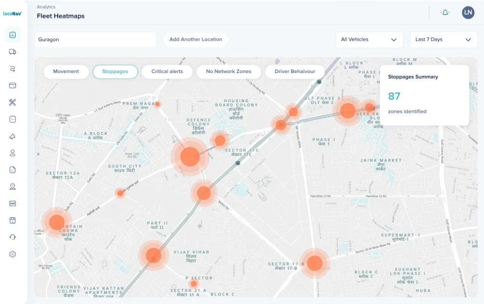 Fleet heatmaps