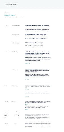 Typography styles